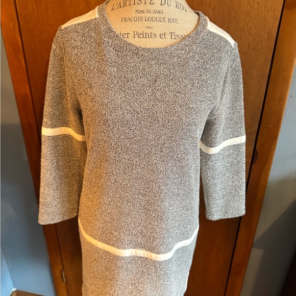 Women's Gray Public School New York Knit Knee Length Sheath Style Dress sz L - Picture 12 of 15